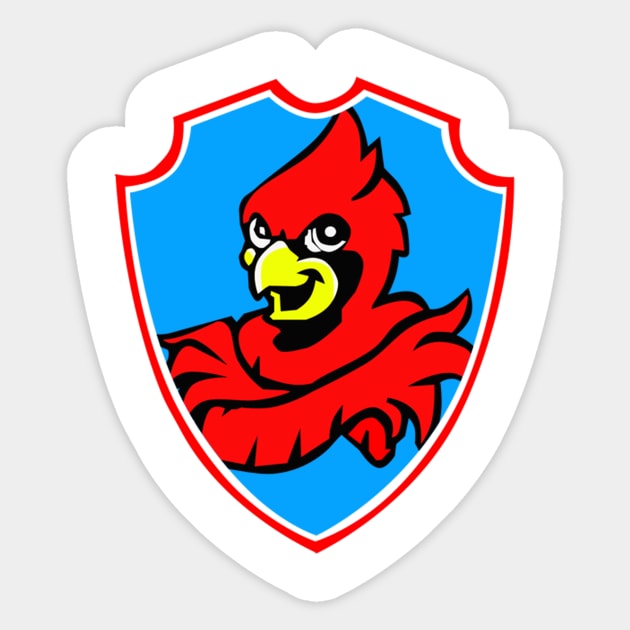 Cardinal Bird Sticker by vanillaguy